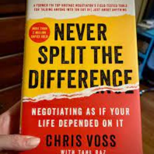 Never Split the Difference paperback by Chris Voss